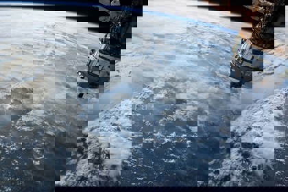 A picture of the Earth from space 