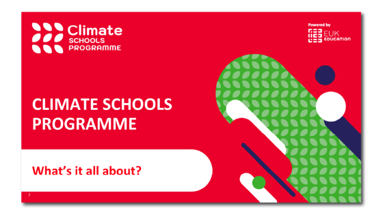 Climate Schools Programme intro science lesson